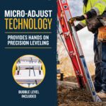 Werner B7132-2CL 32ft AERO Type IAA Fiberglass Extension Ladder with Cable Hook, V-Rung and LevelSafe Pro Leveler product image