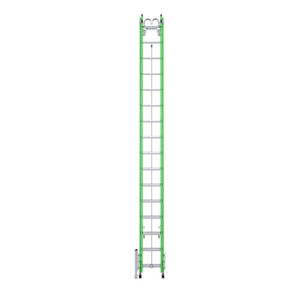 Werner B7132-2X9295 32ft AERO Type IAA Fiberglass Box Rail/Tri-Rung Extension Ladder with Leveler and Bracket Support Kit product image