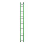 Werner B7132-2X9294 32 ft AERO Type IAA Fiberglass Box Rail/Tri-Rung Extension Ladder with Strand Grab and V-Rung, Safety Green product image