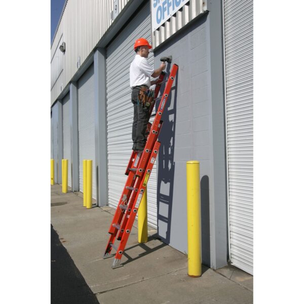 Werner D6232-3 32ft Type IA Fiberglass D-Rung Extension Ladder, 300 lb Load, 3-Section product image
