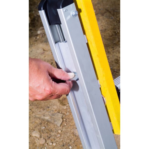 Werner D7132-2LV 32ft Type IAA Fiberglass D-Rung Leveling Extension Ladder, 375 lb Load Capacity product image