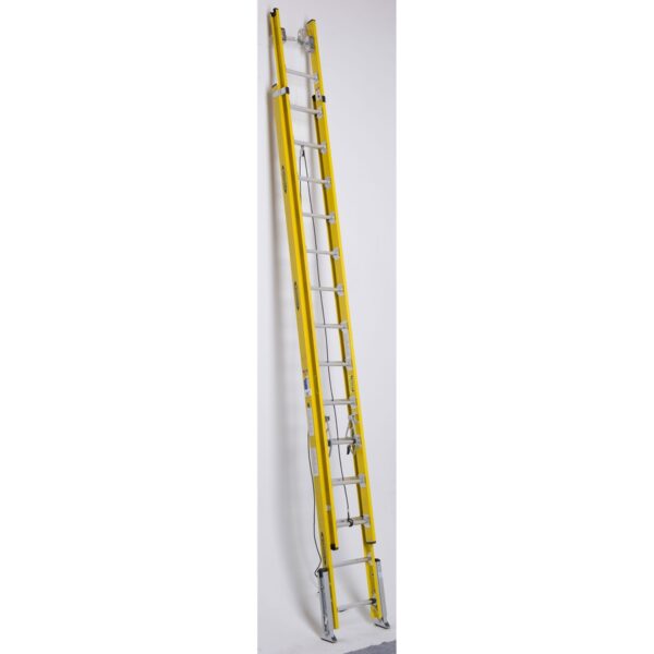 Werner D7132-2LV 32ft Type IAA Fiberglass D-Rung Leveling Extension Ladder, 375 lb Load Capacity product image