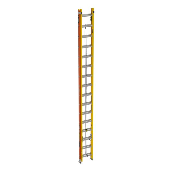Werner T6236-2GS 36ft Type IA Fiberglass GLIDESAFE Tri-Rung Extension Ladder, 300 lb Duty Rating product image