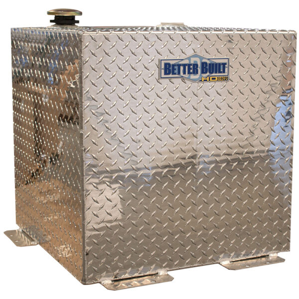 BETTER BUILT 37024152 Aluminum Transfer Tank, 50 Gallon, Square, Brite Aluminum product image