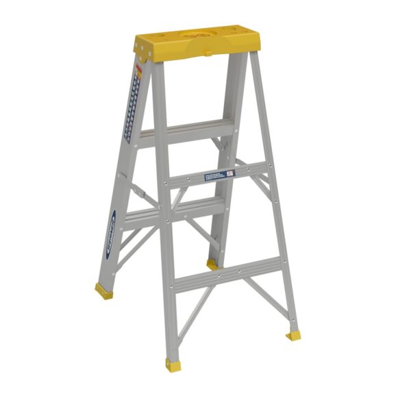 Werner 363 3ft Type I Aluminum Step Ladder, Single-Sided, 250 lb Duty Rating product image
