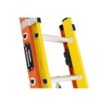 Werner T6240-2GS 40ft Type IA Fiberglass GLIDESAFE Tri-Rung Extension Ladder, 300 lb Duty Rating product image