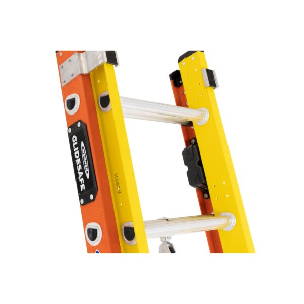Werner T6240-2GS 40ft Type IA Fiberglass GLIDESAFE Tri-Rung Extension Ladder, 300 lb Duty Rating product image