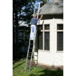 Werner D1240-2 40ft Type II Aluminum D-Rung Extension Ladder, 225 lb Duty Rating product image