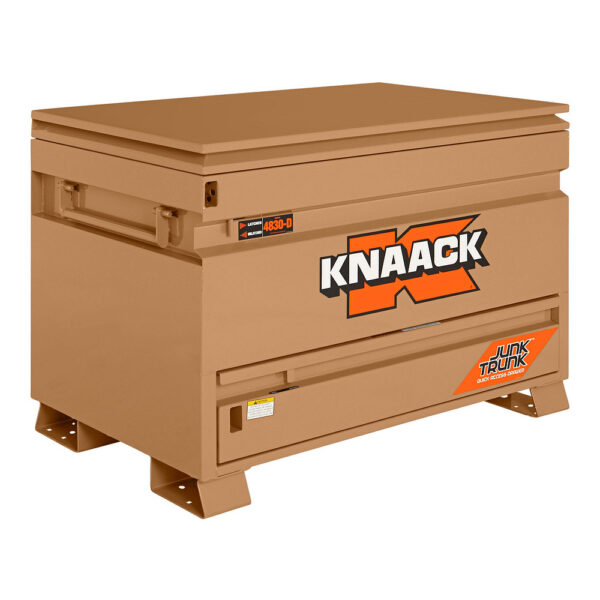 KNAACK 4830-D-KL JOBMASTER Chest with Junk Trunk, 48 in L x 30 in W x 35 in H, 17 cu ft, Tan, Includes 2 Padlocks product image