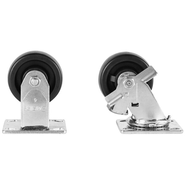 KNAACK 495 Model 495 4in Caster Set with Brakes, Solid Polypropylene HD, 1,600 lb Load Capacity product image