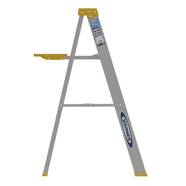 Werner 364 4ft Type I Aluminum Step Ladder, Single-Sided, 250 lb Duty Rating product image
