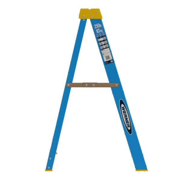 Werner 6004 4ft Type I Fiberglass Step Ladder, Single-Sided, 250 lb Duty Rating product image