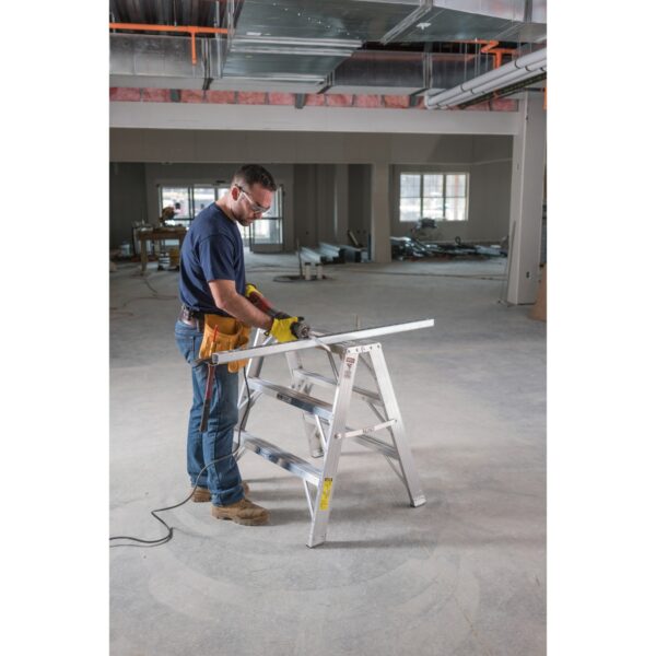 Werner TW374-30 4ft Type IA Aluminum Work Stand, 28 in Wide Steps, 300 lb per side product image