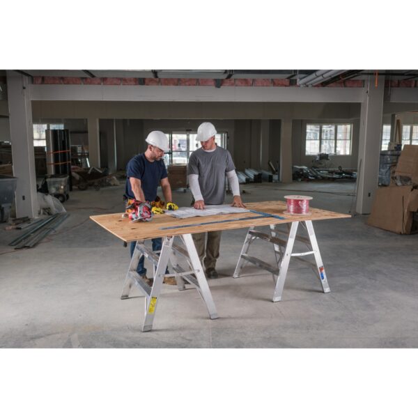 Werner TW374-30 4ft Type IA Aluminum Work Stand, 28 in Wide Steps, 300 lb per side product image