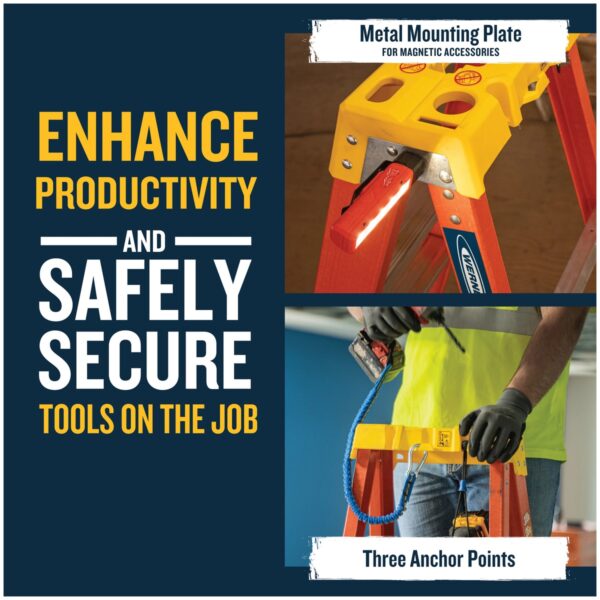 Werner 6204 4ft Type IA Fiberglass Step Ladder, Single-Sided, 300 lb Duty Rating product image