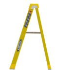 Werner 6304 4ft Type IAA Fiberglass Step Ladder, Single-Sided, Yellow, 375 lb Capacity product image