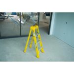 Werner 6304 4ft Type IAA Fiberglass Step Ladder, Single-Sided, Yellow, 375 lb Capacity product image