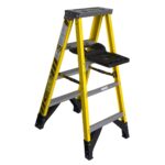 Werner 7304S 4ft Type IAA Fiberglass Step Ladder with Shelf, 375 lb Duty Rating product image