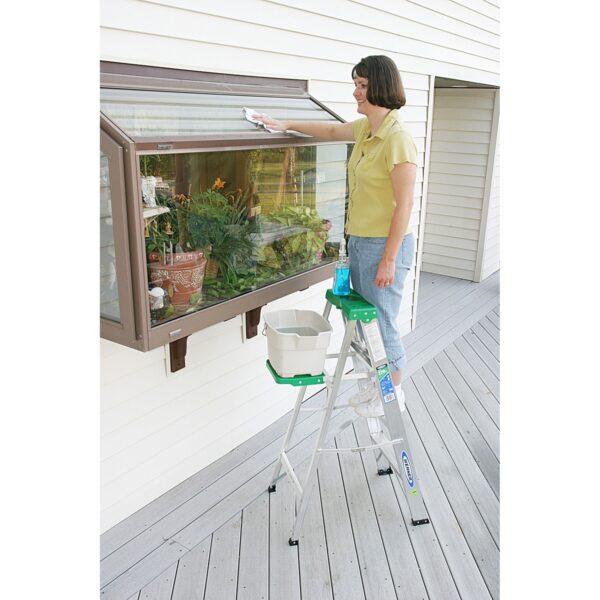 Werner 354 4ft Type II Aluminum Step Ladder, Single-Sided, 225 lb Duty Rating product image