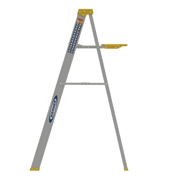 Werner 365 5ft Type I Aluminum Step Ladder, Single-Sided, 250 lb Duty Rating product image