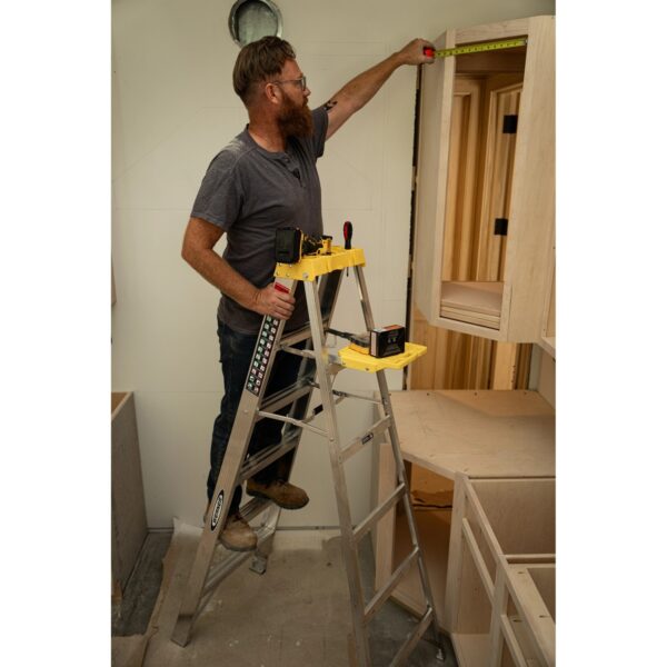 Werner 375 5ft Type IA Aluminum Step Ladder, Single-Sided, 300 lb Load Capacity product image