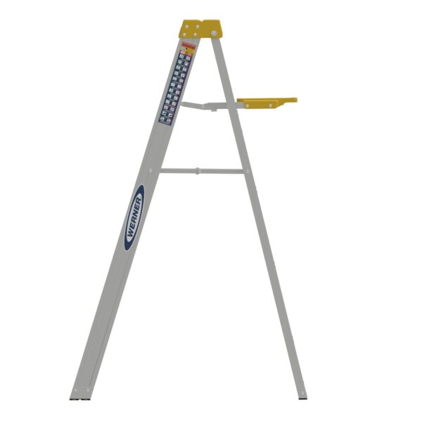Werner 375 5ft Type IA Aluminum Step Ladder, Single-Sided, 300 lb Load Capacity product image