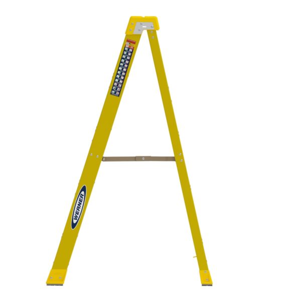 Werner 6305 Type IAA Fiberglass Step Ladder, 5 ft, Single-Sided, 375 lb Load product image