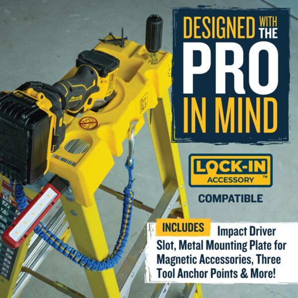 Werner 6305 Type IAA Fiberglass Step Ladder, 5 ft, Single-Sided, 375 lb Load product image