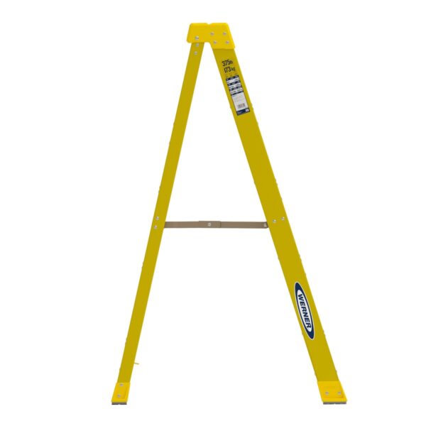 Werner 6305 Type IAA Fiberglass Step Ladder, 5 ft, Single-Sided, 375 lb Load product image