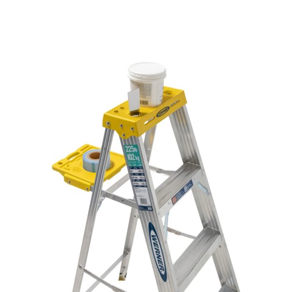 Werner 355 5ft Type II Aluminum Step Ladder, Single-Sided, 225 lb Duty Rating product image