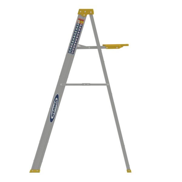 Werner 355 5ft Type II Aluminum Step Ladder, Single-Sided, 225 lb Duty Rating product image