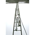 Werner 560-3 60ft Type I Aluminum Round Rung Extension Ladder, 3-Section, 250 lb Duty Rating product image