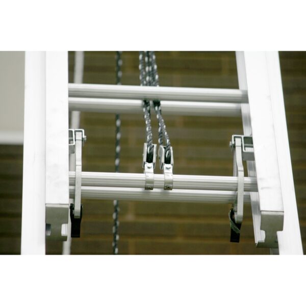 Werner 560-3 60ft Type I Aluminum Round Rung Extension Ladder, 3-Section, 250 lb Duty Rating product image