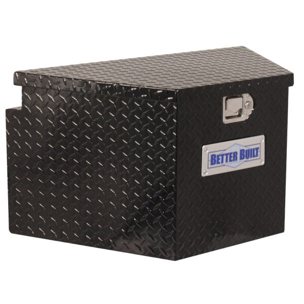 Better Built 66212322 Trailer Tongue Truck Box, V-Shaped Short, 34 in L x 19 in W x 18 in H, Gloss Black product image