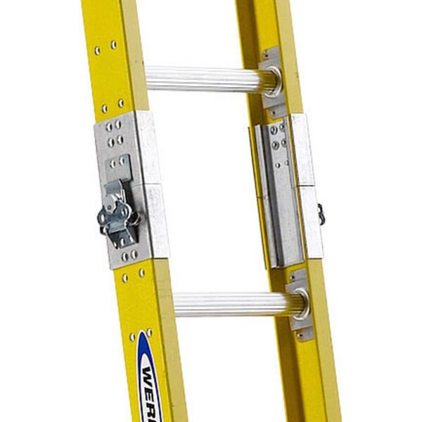 Werner S7706-1 6ft Type I Fiberglass Parallel Sectional Ladder, Yellow, 250 lb Duty Rating product image