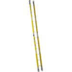 Werner S7706-1 6ft Type I Fiberglass Parallel Sectional Ladder, Yellow, 250 lb Duty Rating product image