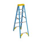 Werner 6006 6ft Type I Fiberglass Step Ladder, Single-Sided, 250 lb Duty Rating product image