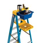 Werner 6006S 6ft Type I Fiberglass Step Ladder with Shelf, Single-Sided, Blue product image