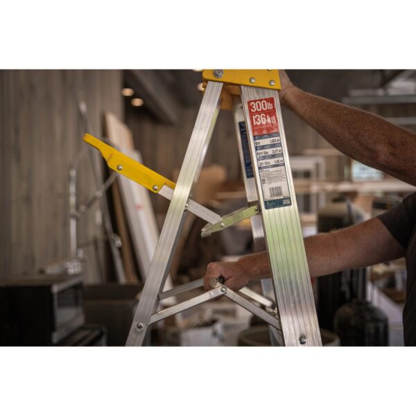 Werner 376 6ft Type IA Aluminum Step Ladder, Single-Sided, 300 lb Duty Rating product image