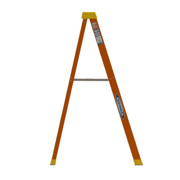 Werner 6106 6ft Type IA Fiberglass Step Ladder, Single-Sided, Orange product image
