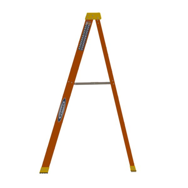 Werner 6106 6ft Type IA Fiberglass Step Ladder, Single-Sided, Orange product image