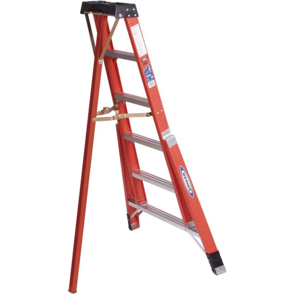 Werner FTP6206 6ft Type IA Fiberglass Tripod Ladder, 300 lb Duty Rating product image