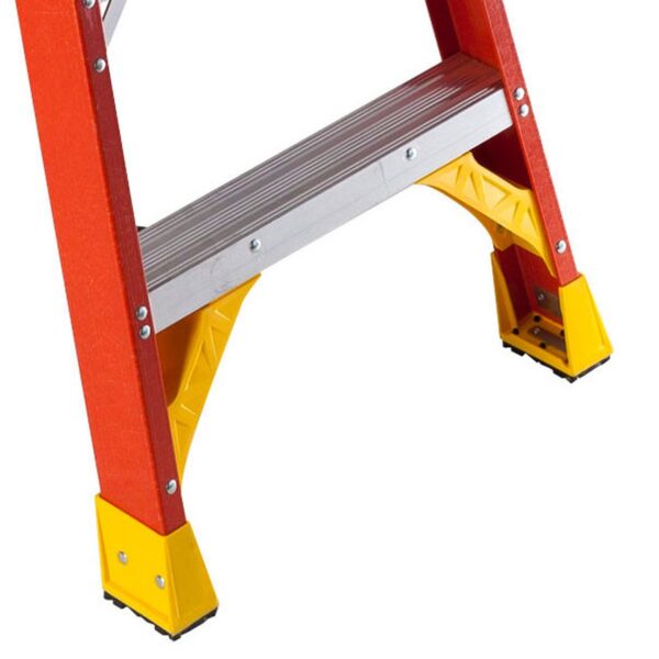 Werner T6206 6ft Type IA Fiberglass Twin Step Ladder, 300 lb per side product image