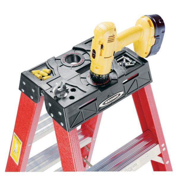 Werner T6306 6ft Type IA Fiberglass Twin Step Ladder, 300 lb Per Side product image