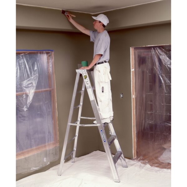 Werner 406 6ft Type IAA Aluminum Step Ladder, Single-Sided, 375 lb Duty Rating product image