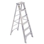 Werner 406 6ft Type IAA Aluminum Step Ladder, Single-Sided, 375 lb Duty Rating product image