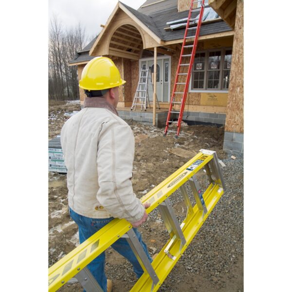 Werner 7306 6ft Type IAA Fiberglass Step Ladder, Single-Sided, 375 lb Duty Rating product image