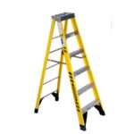 Werner 7306 6ft Type IAA Fiberglass Step Ladder, Single-Sided, 375 lb Duty Rating product image