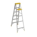 Werner 356 6ft Type II Aluminum Step Ladder, 225 lb Duty Rating, Single-Sided product image
