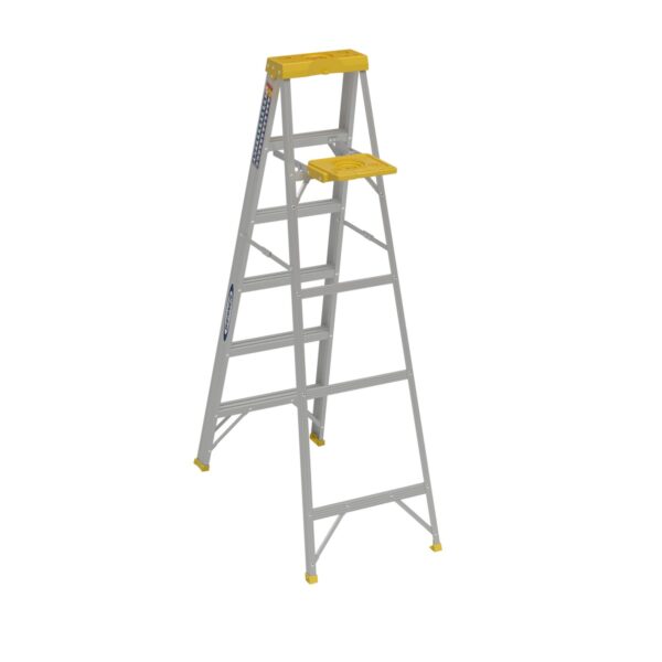 Werner 356 6ft Type II Aluminum Step Ladder, 225 lb Duty Rating, Single-Sided product image